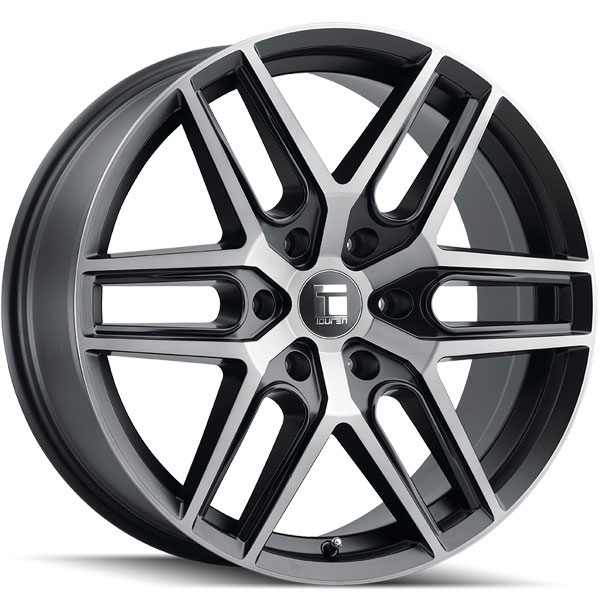 Touren TR79 3279 Brushed Matte Black with Dark Tint 6 Lug